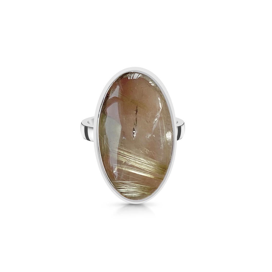 Golden Rutile Adjustable Ring-(GDR-R-45.)